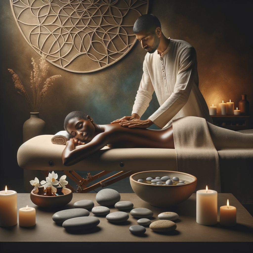 Relaxing Massage Therapy for Complete Wellness | AI Art Generator |  Easy-Peasy.AI