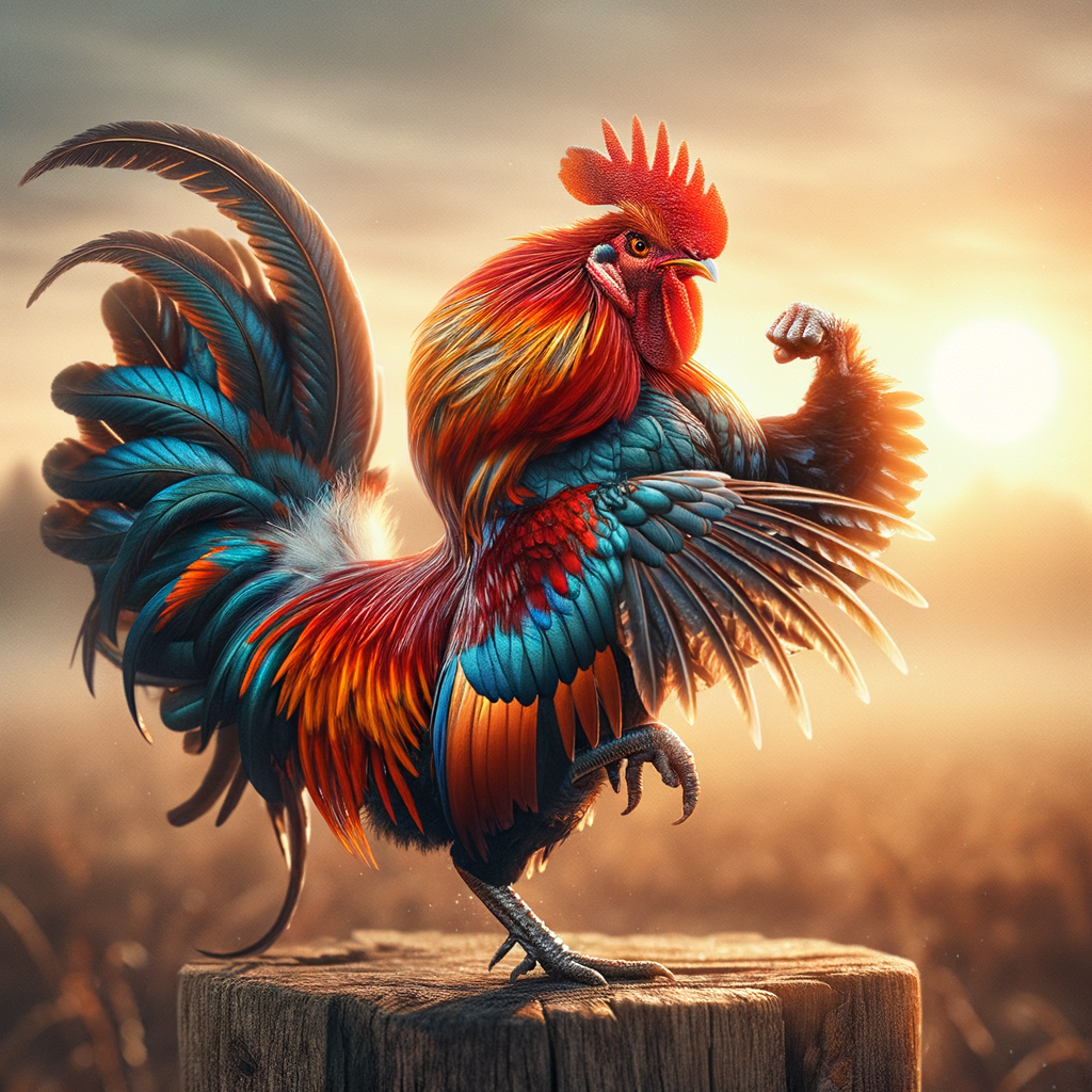 Dark Red Rooster In The Fall Background, Rooster Pictures, Rooster, Bird  Background Image And Wallpaper for Free Download