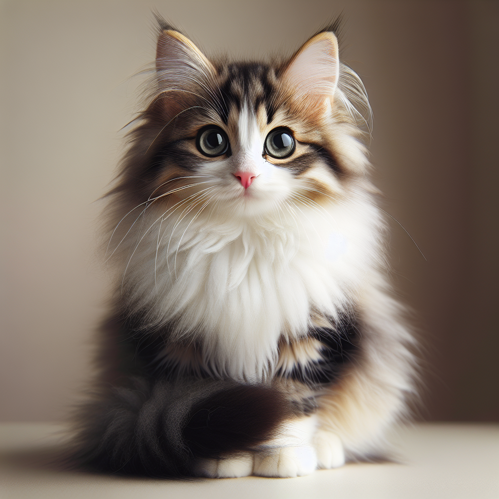 White and best sale gray fluffy cat