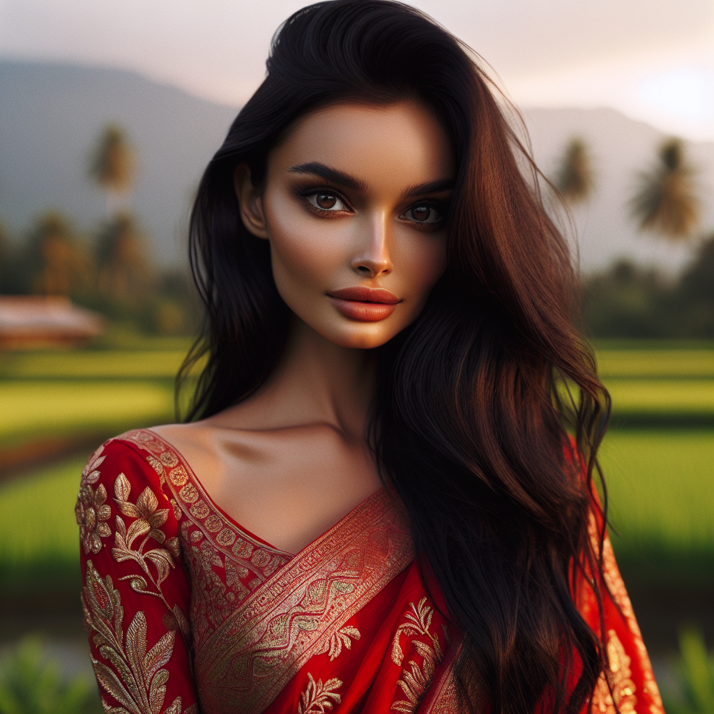 Stylish Woman in Elegant Bra, Empowering Posture, AI Art Generator