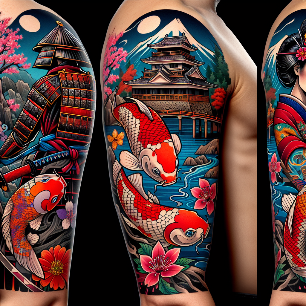 Boston Rogoz Tattoo : Tattoos : Traditional Asian : Foodog and dragon turtle  Leg Sleeve