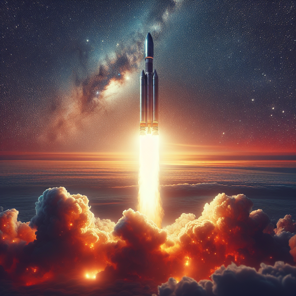 Space wallpaper rocket launch explosion with fire exploding. Illustration  AI Generative 22774319 Stock Photo at Vecteezy