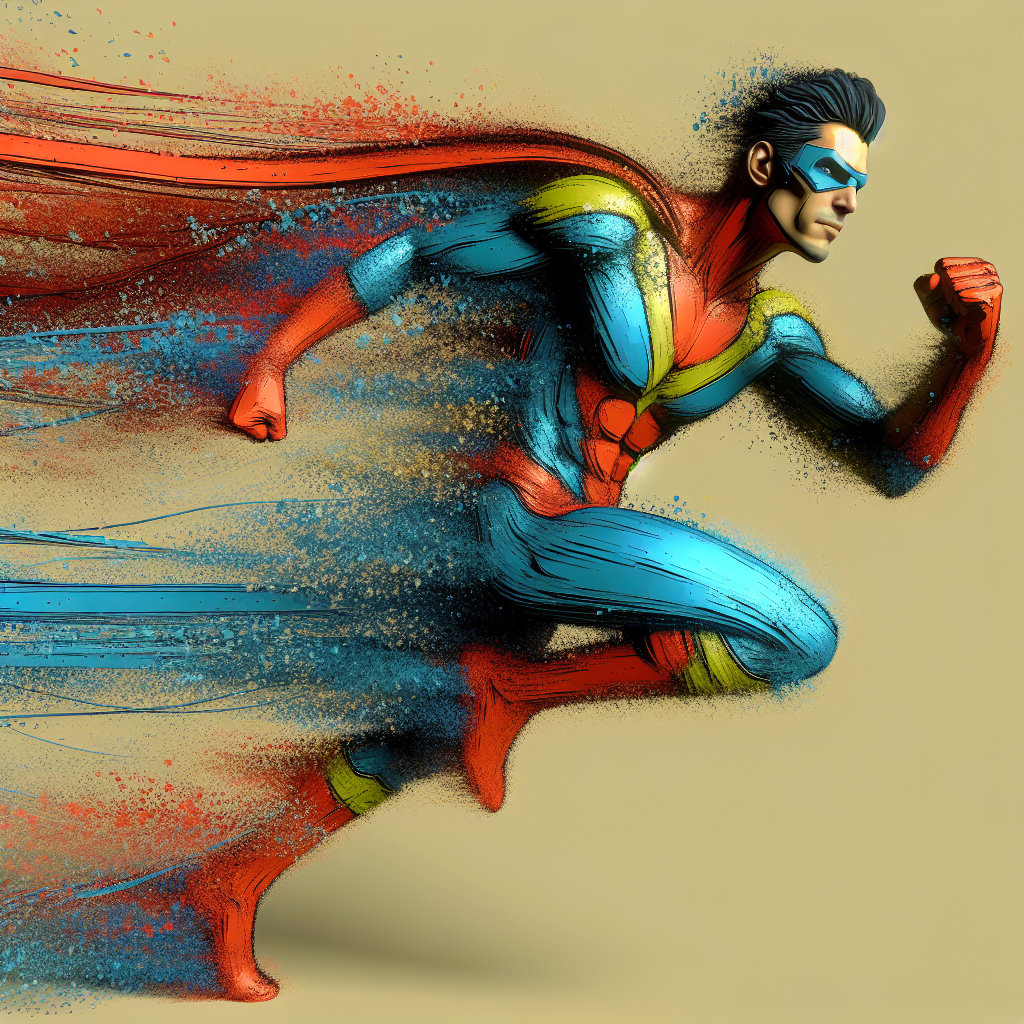 Image Details IST_35278_01898 - Flying business superhero. Superheroes  working strength, adult businessmen and businesswomen in red capes.  Leadership and powerful decent vector concept work superhero, hero  illustration businessman. Flying business ...