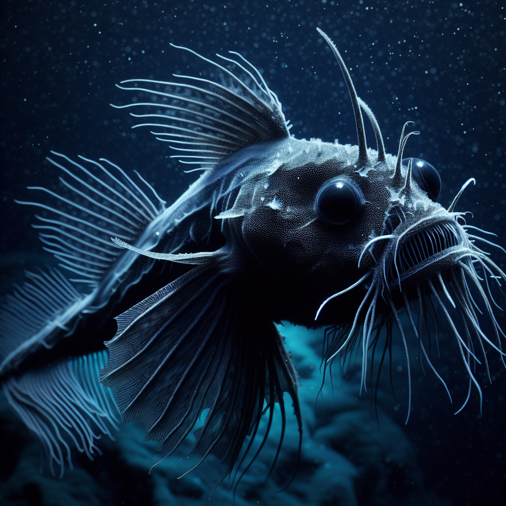 El Pez Abisal Negro - Dark Depths Bioluminescent Creature
