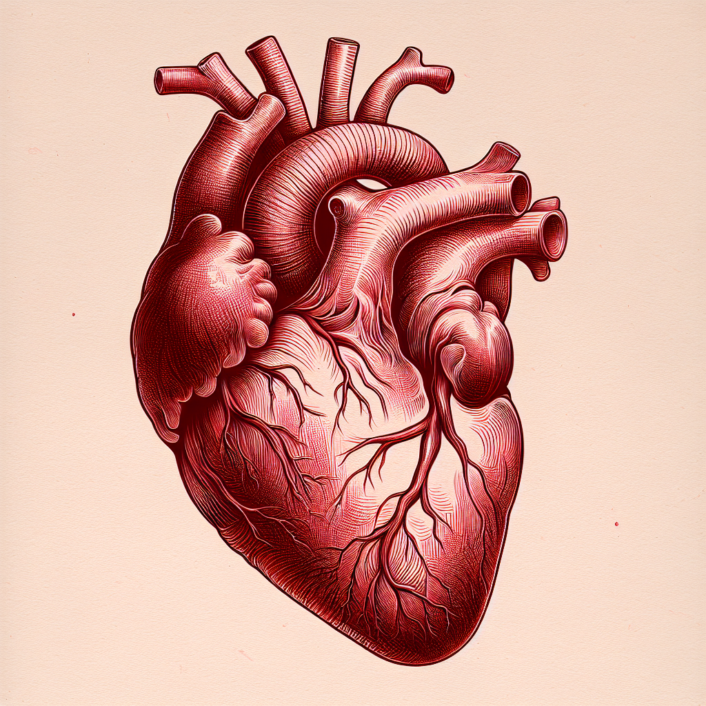 Real Anatomical Human Heart Drawing Art Print by Finleb Jonni - Pixels
