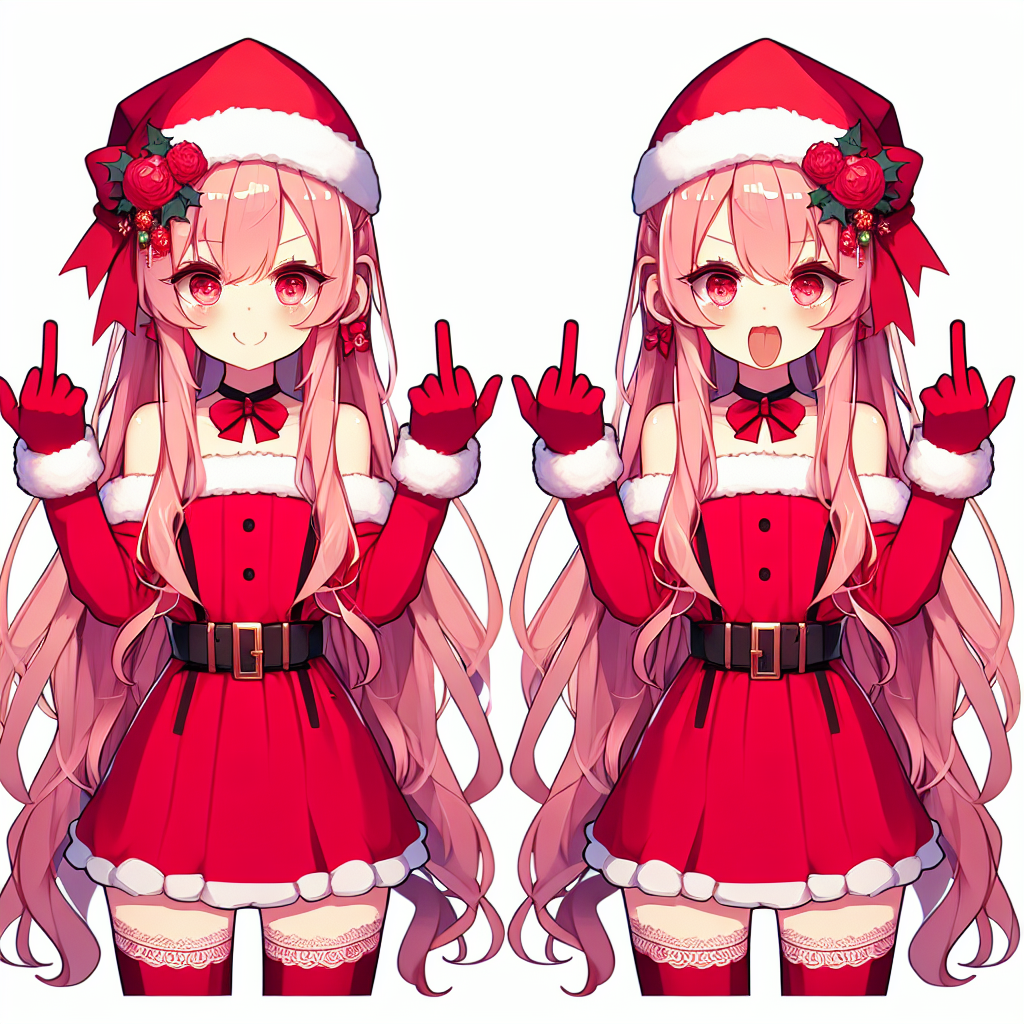 Transparent Anime Christmas Png - Anime Christmas Girl, Png Download ,  Transparent Png Image - PNGitem