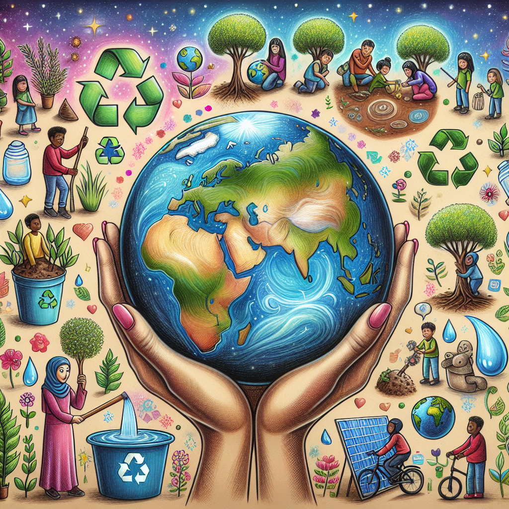 Save the earth drawing hi-res stock photography and images - Alamy