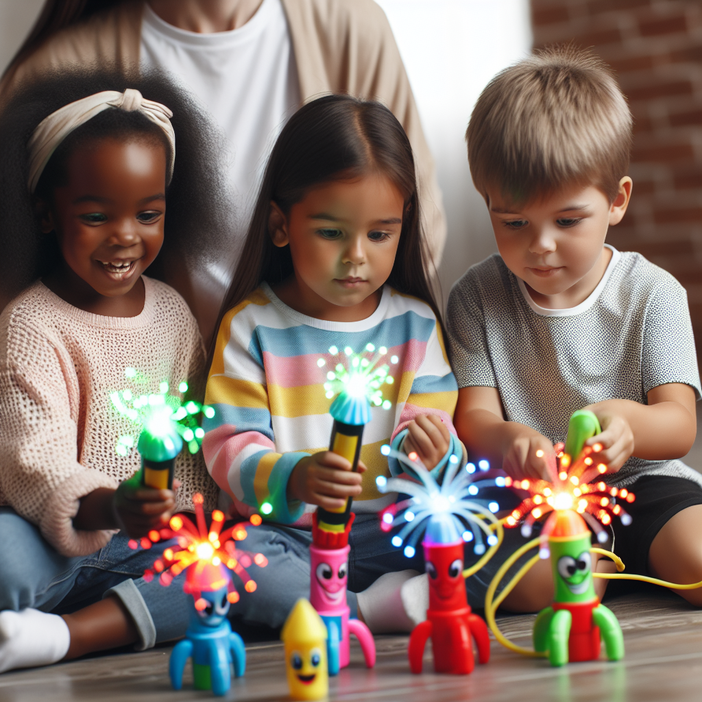 diverse kids playing with toys