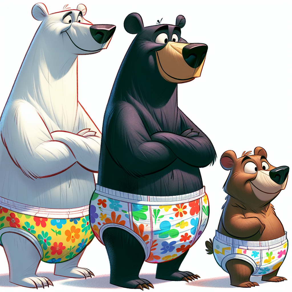 We Bare Bears Diapers Cartoon, AI Art Generator