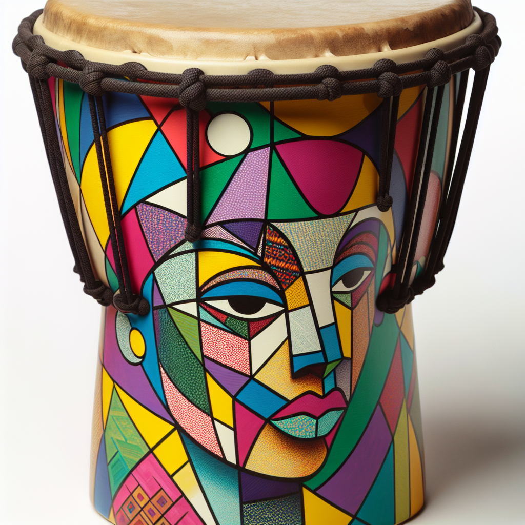 Tambor djembe d'estil cubista | ColoritTambor djembe d'estil cubista | Colorit  