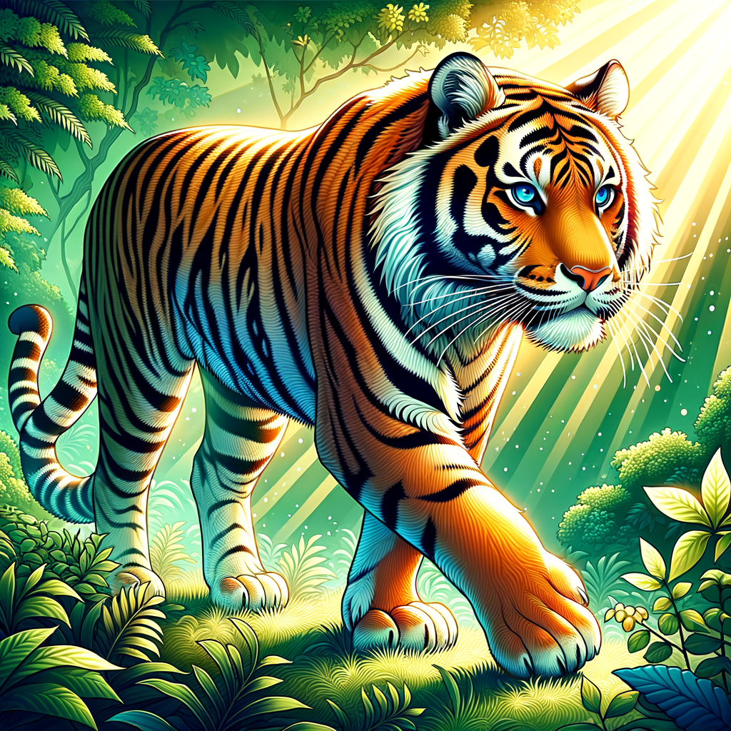 Tiger in the jungle vector illustration graphic design Stock Vector Image &  Art - Alamy