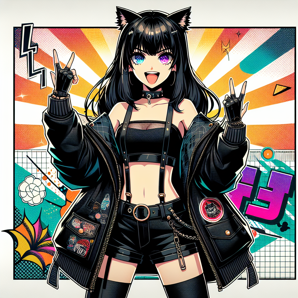 Anime Cat Girl Nekomimi Art Anime Girl HD Poster, 300 GSM Quality