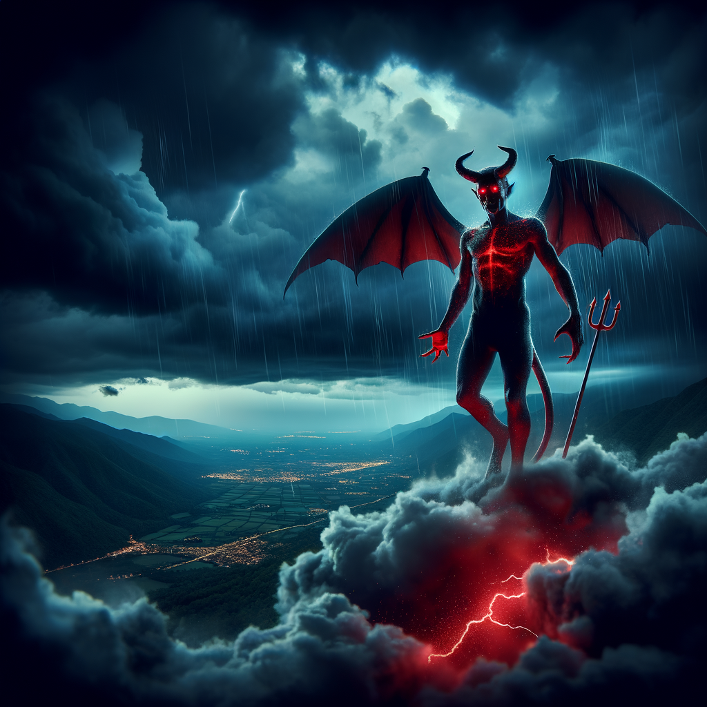 The Devil Has Red Eyes And Horns Background, Red Devil Picture, Devil, Red  Background Image And Wallpaper for Free Download