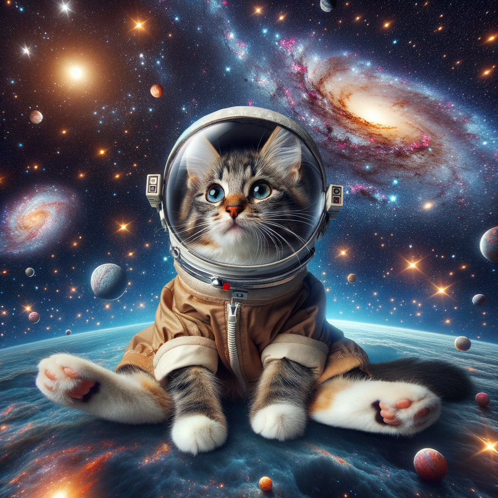 Cat in Space: Cute Feline Among the Stars