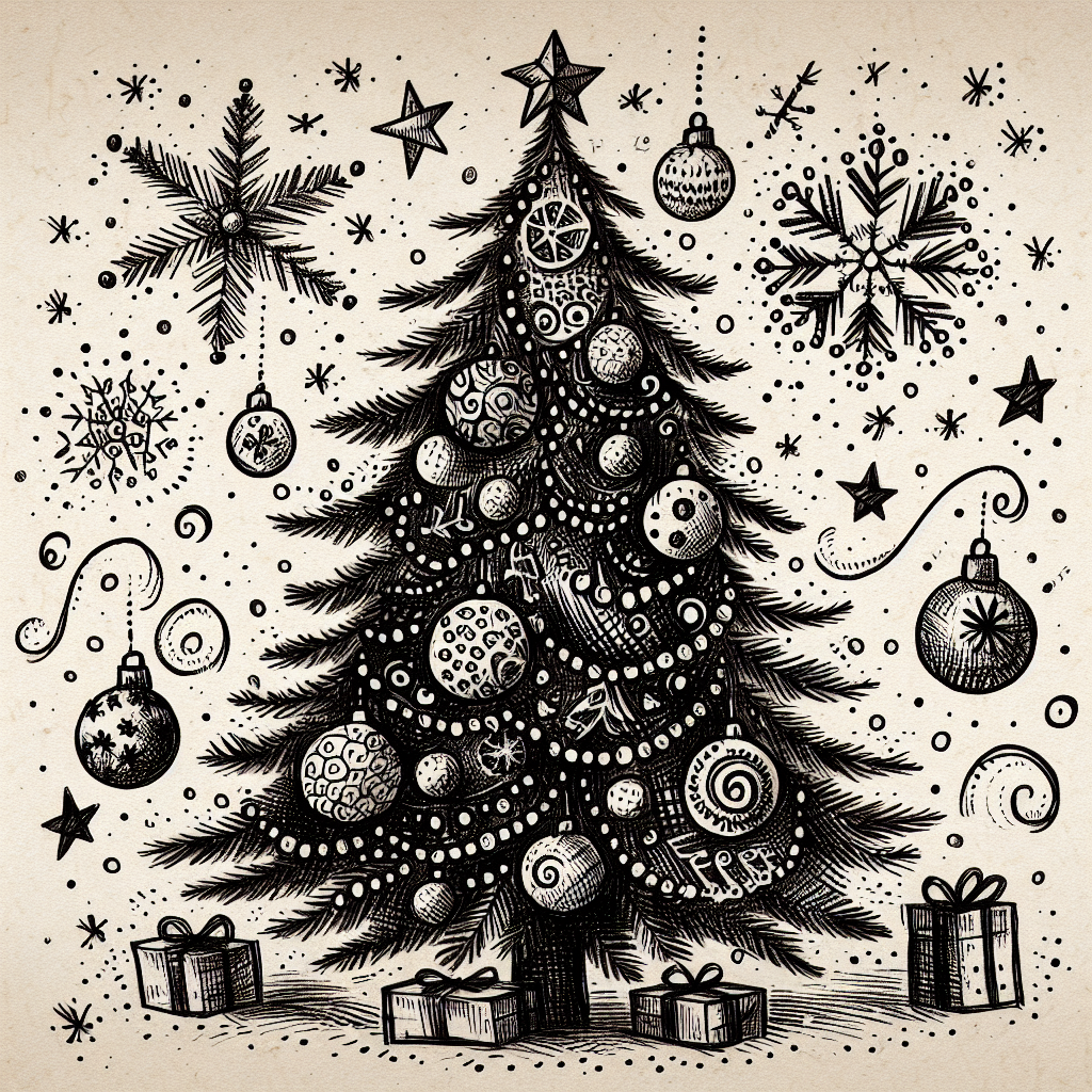 How to Draw a Christmas Tree (6 Steps!) | Design Bundles