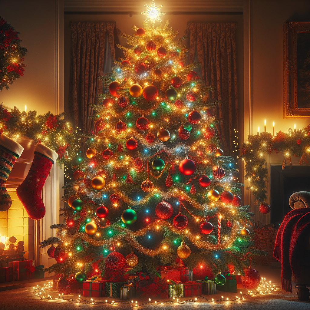 christmas tree presents wallpaper