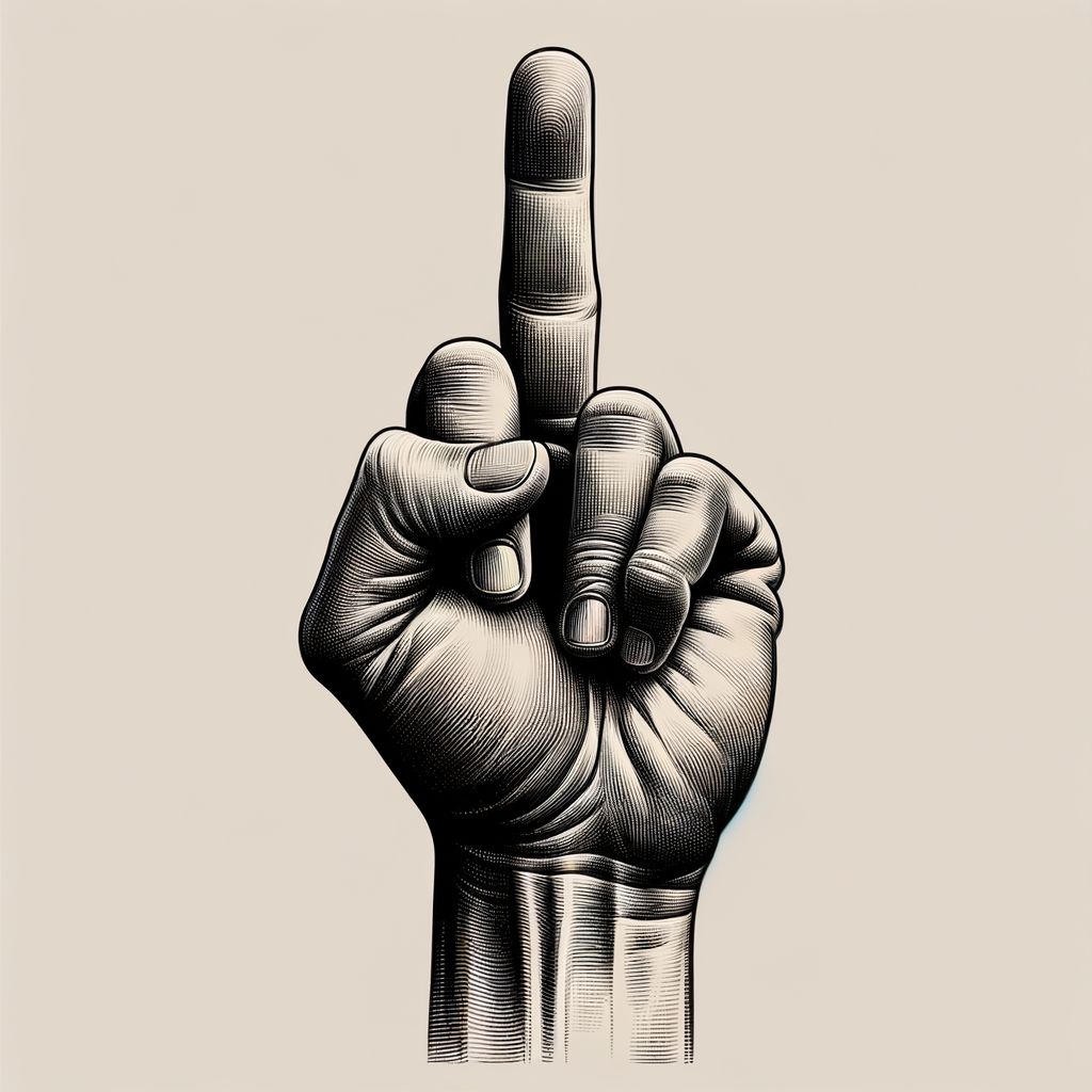Middle Signe Middle Finger Sign