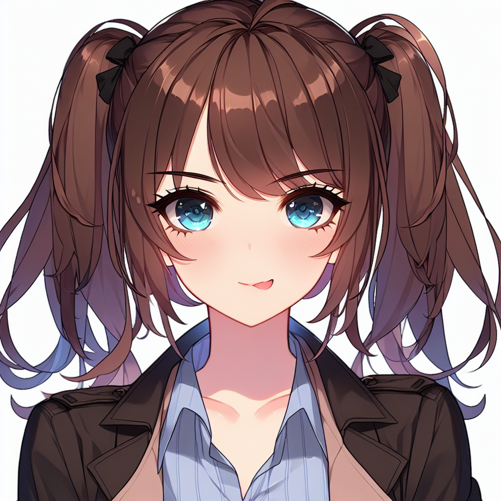 Brown hair, anime school girl, earphones, school uniform, Anime, HD phone  wallpaper | Peakpx