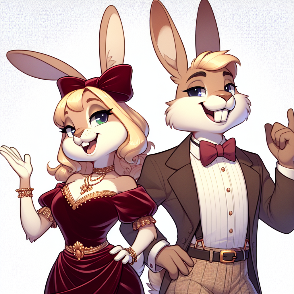 Elegant Lola Bunny Wedding Gown - Radiating Charm and Elegance | AI Art  Generator | Easy-Peasy.AI