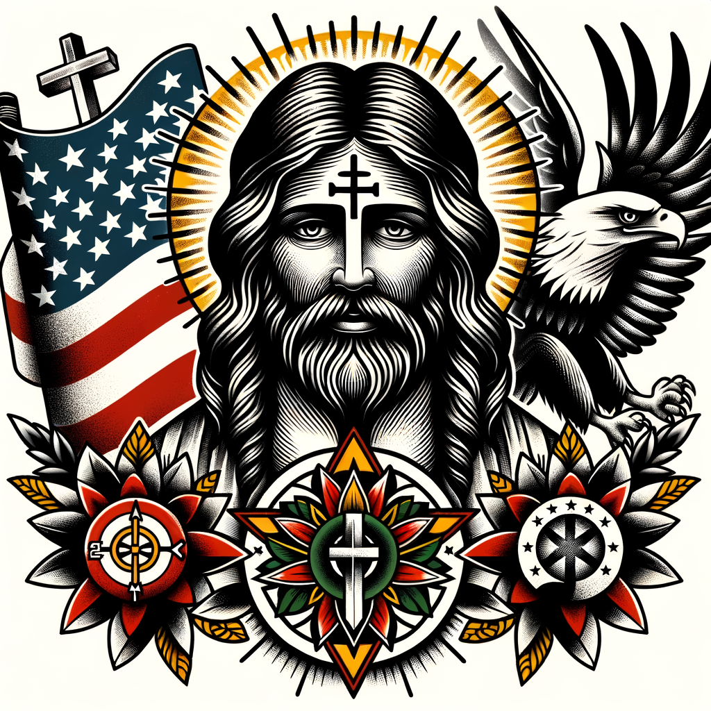 Religious Tattoo Flash Stock Illustration - Download Image Now - Tattoo,  Flash, Jesus Christ - iStock