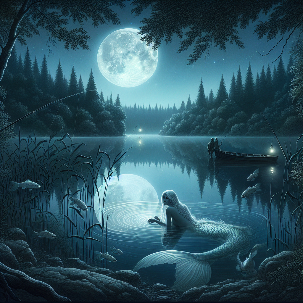 Blue Twilight on the lake Desktop wallpapers 1024x1024