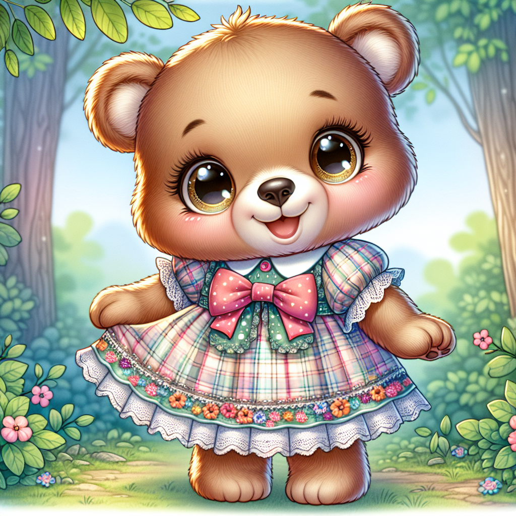 Adorable Brown Teddy Bear, Soft and Cuddly Plush Toy, AI Art Generator