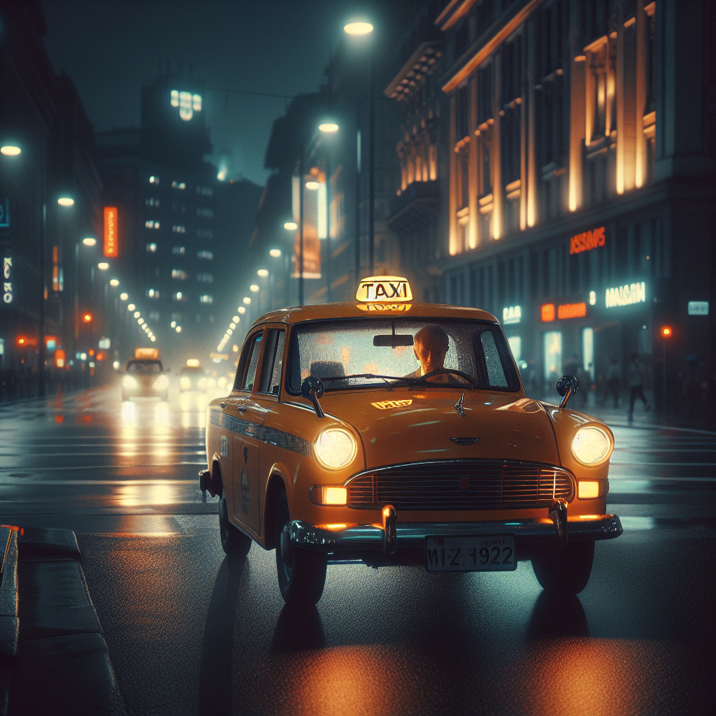 Taxi Cars Traffic Motion Blur Long Exposure 4k Wallpaper | TOPpng