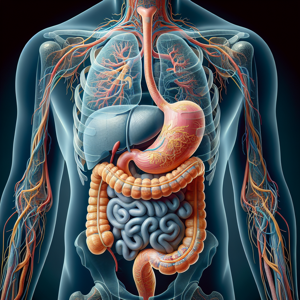 Digestive tract with the esophagus, stomach, small intestine, and duodenum  labeled - Media Asset - NIDDK