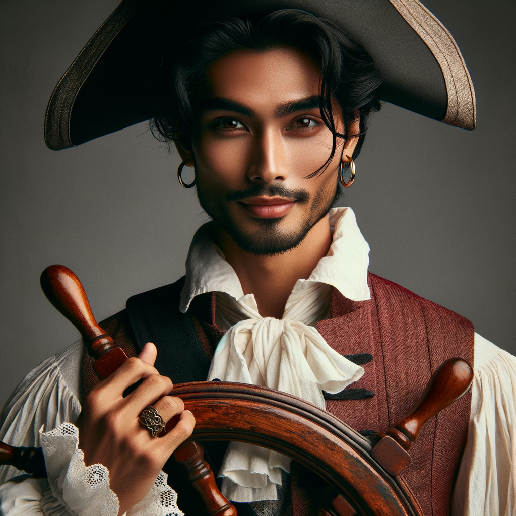 Regal Pirate Captain Costume for Men