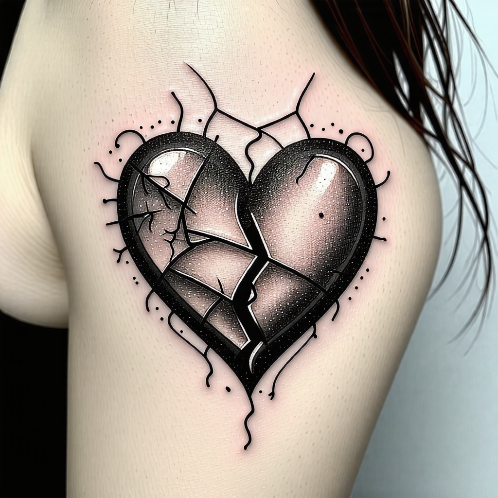 Heartbreak Tattoo Ideas for Wives | Meaningful Designs | AI Art Generator |  Easy-Peasy.AI