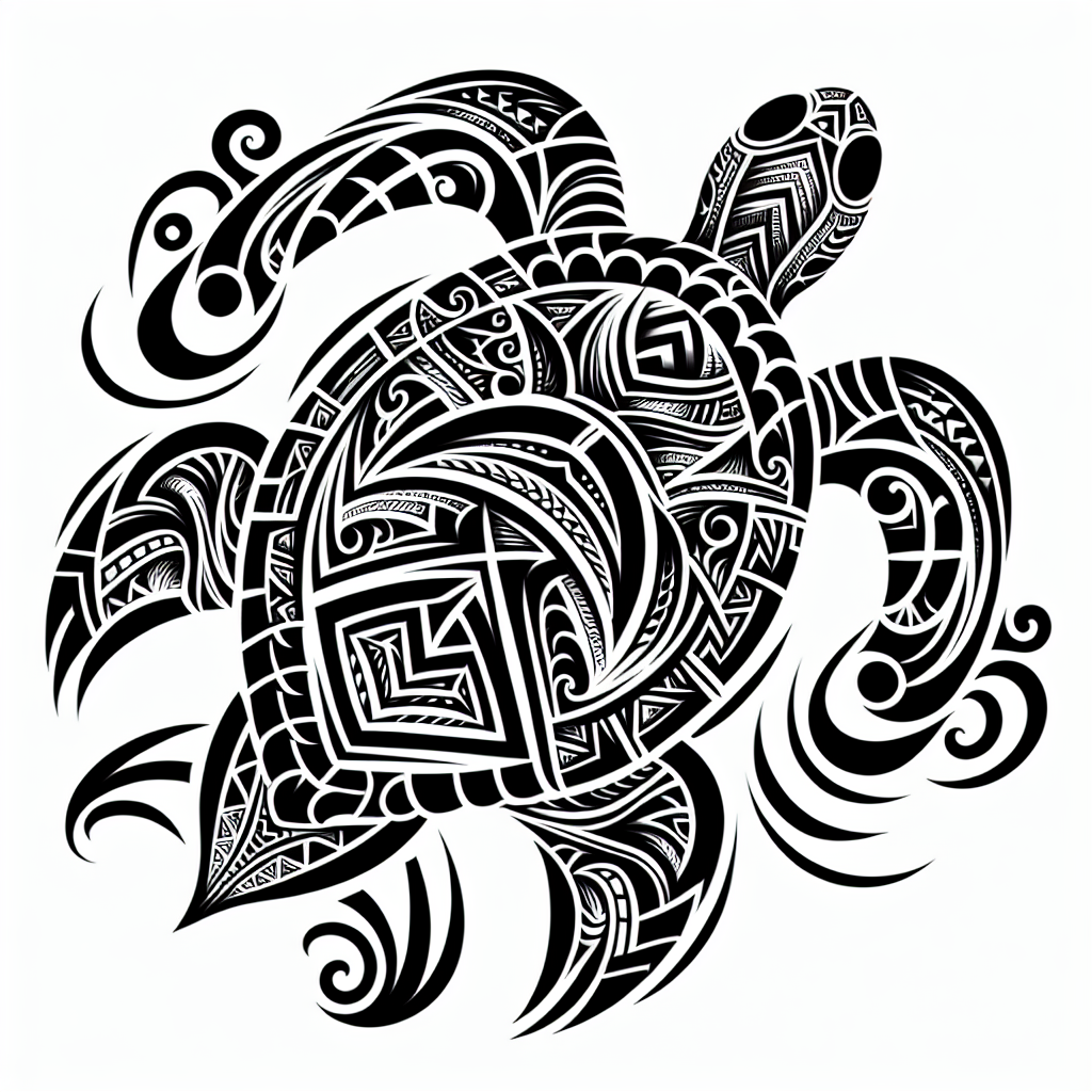 Kangaroo Tribal tattoo art