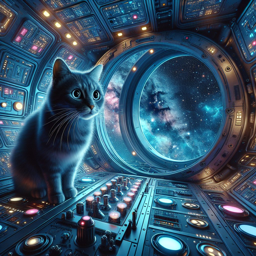 Astronaut Rides Space Cat - Jensen Art Co - Paintings & Prints, Fantasy &  Mythology, Space Fiction, Other Space Fiction - ArtPal